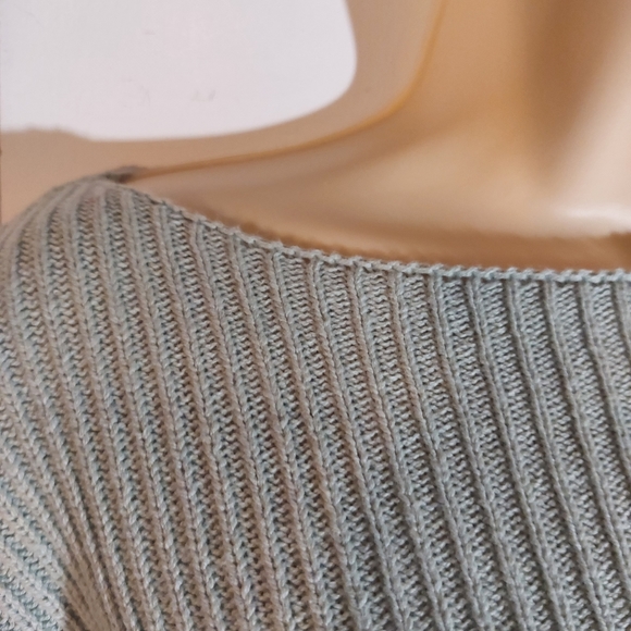 Ribbed, boat neck pullover. - Picture 3 of 6